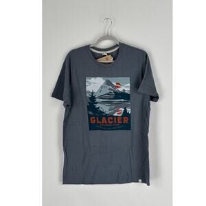 The Landmark Project Glacier National Park Short Sleeve Tee Unisex Large New